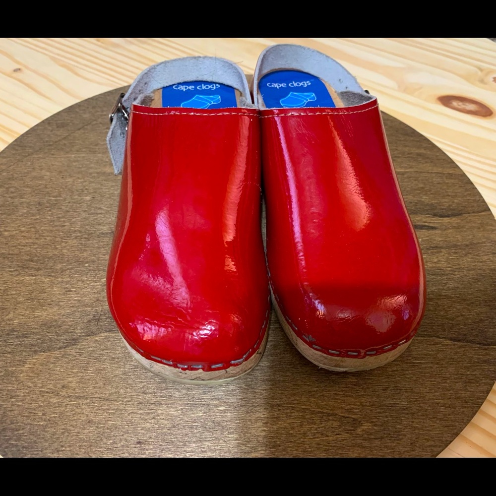 Cute red clogs